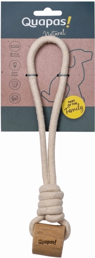 Quapas! Lasso играчка за кучета от дърво от кафеено дърво за дърпане