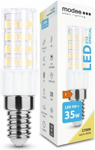 Modee LED Bulb Special Ceramic 5 W E14, 420 lm, warm white