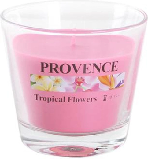 Ароматна свещ в стъкло Provence тропически цветя 35 ч