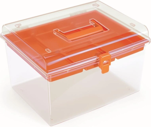 Plastic workshop organizer 292 × 250 × 185 mm, orange