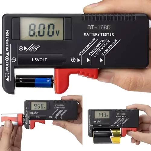 Тестер за батерии Bigstren с LCD дисплей - 1 брой