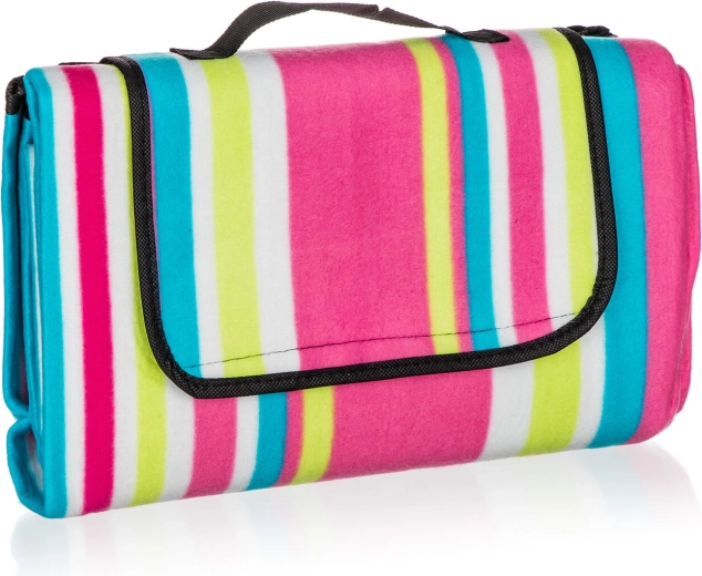 Camping picnic blanket stripes 170 × 140 cm