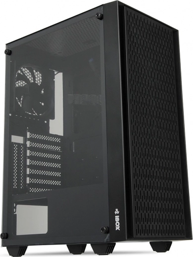 Компютърна кутия iBOX CETUS 903 със закалено стъкло и LED вентилатори