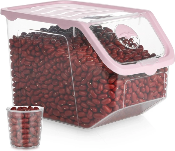 Transparent fruit and vegetable container with lid 12 l