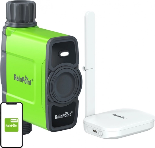 RainPoint Wi‑Fi irrigation controller with 1 zone and gateway