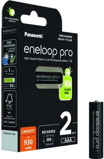 Акумулаторни батерии за презареждане ENELOOP PRO AAA 930 mAh (2 бр.)
