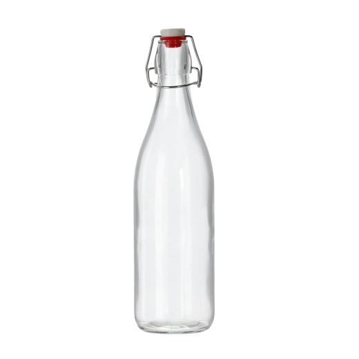 Costolata Glass Bottle 750 ml with Hermetic Mechanical Closure