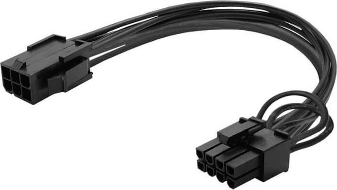 Захранващ кабел 6pin към 8pin (6+2) PCI‑Express 15 см