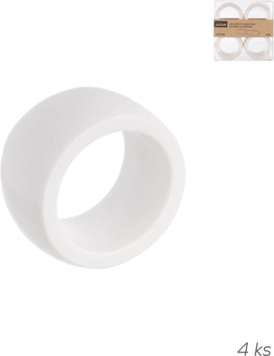 Resin napkin rings, set of 4