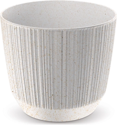 Ryfo Eco Wood Flower Pot 19.5 cm White