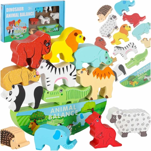 Wooden Montessori Balancing Game Animals