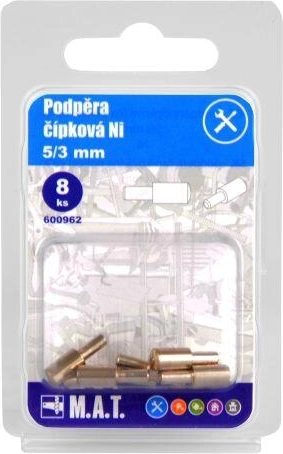 Щифтовa опора за рафтове 5/3 мм, никел, 8 бр.