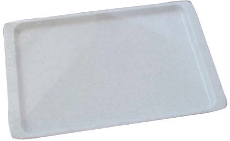 Plastic serving tray, marble look, 28 × 18 cm
