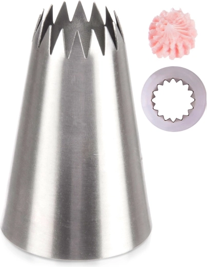 Decorating Tip – Open Star Stainless Steel
