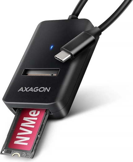 AXAGON адаптер USB 3.2 Gen 2 за M.2 NVMe/SATA SSD с кабел USB‑C 10 см