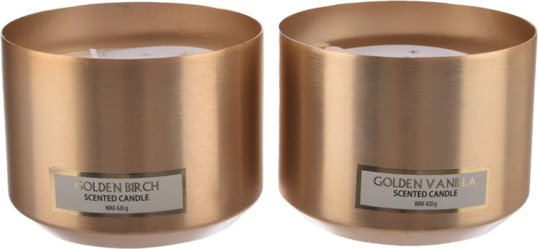 Scented candle in a tin Christmas gold 515 g