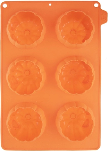 Silicone Halloween Pumpkin Muffin and Cookie Mold 27 × 18 × 4 cm