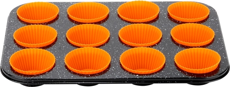 12 silicone cups for repeated use