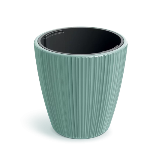 Oro Planter 30 cm in sage color with insert