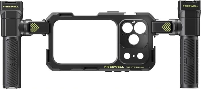 Freewell Genius Rig camera cage and phone holder for iPhone 17 Pro Max