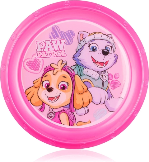 Children's Plate 22 cm PAW PATROL pink plastic