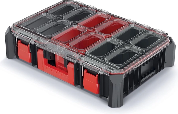 modular plastic tool organizer MSX 54.3 × 36.8 × 12.6 cm, black