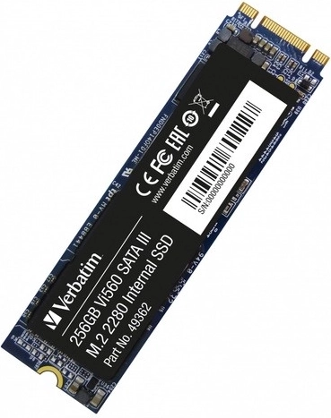 Verbatim vi560 вътрешен SSD 256 GB M.2 2280 SATA - 1 брой