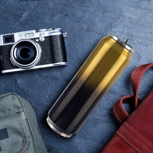 Elegant black–gold design for on the go