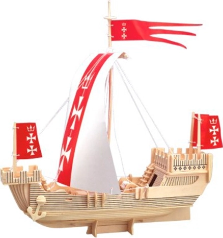 Woodcraft дървен 3D пъзел кораб Koga
