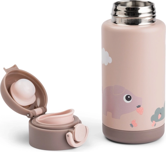 Done by Deer термо бутилка Tiny farm розова 340 ml