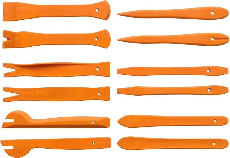 Set of Plastic Tools for Removing Upholstery and Plastic Parts, 6 Pieces