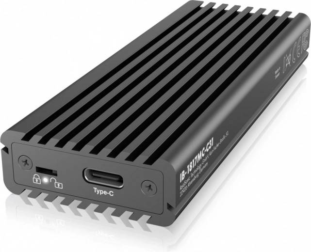 Външен алуминиев корпус за M.2 NVMe и SATA SSD с USB‑C 10 Gb/s – ICY BOX