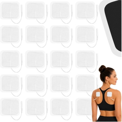 Isomedix gel electrodes for TENS/EMS 50 × 50 mm, 2 mm pin (20 pcs)