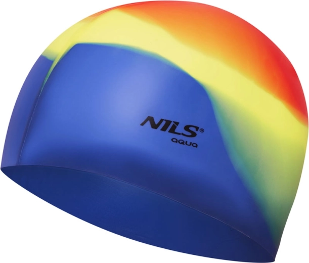NILS Aqua Multicolor Silicone Swim Cap