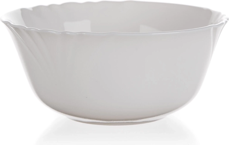 CADIX 12 cm White Tempered Glass Bowl