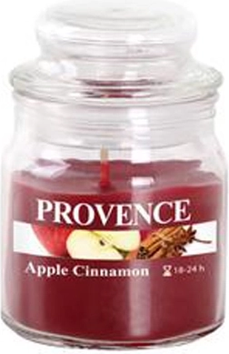 Ароматна свещ в стъклен съд PROVENCE ябълка и канела 24 часа