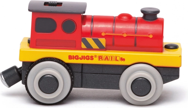 Електрически локомотив Bigjigs Rail червеният силяк