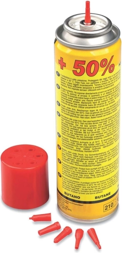 Butane lighter gas 300 ml with 6 filling nozzles