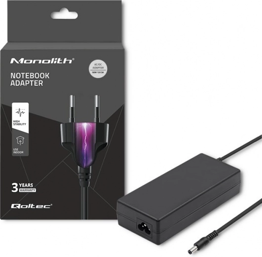 Power Adapter Qoltec 60W