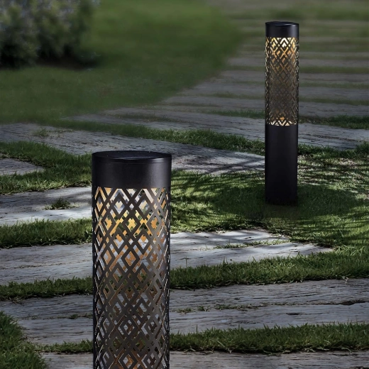 Solar garden stake lights 71 cm – decorative torch, 2 pcs