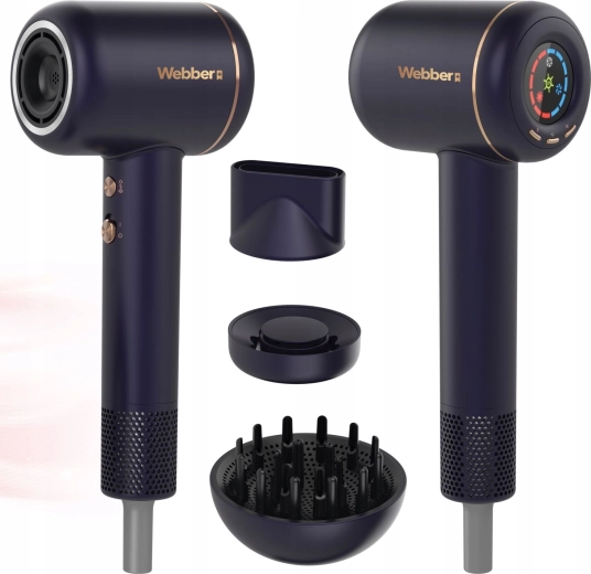 WEBBER 3-in-1 Hair Dryer with Ionization and Control, 1600 W