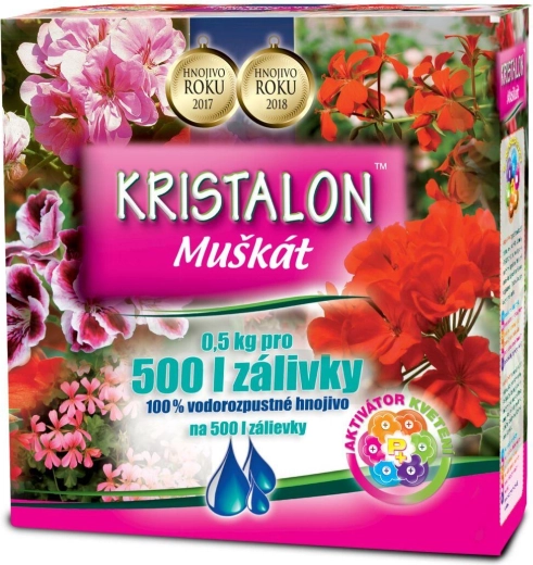 Kristalon за мушката – водоразтворим тор за пеларгонии 0,5 kg