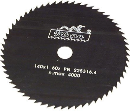 Режещ диск PILANA 140 mm, 60 зъба, 1,0 mm, отвор 16 mm