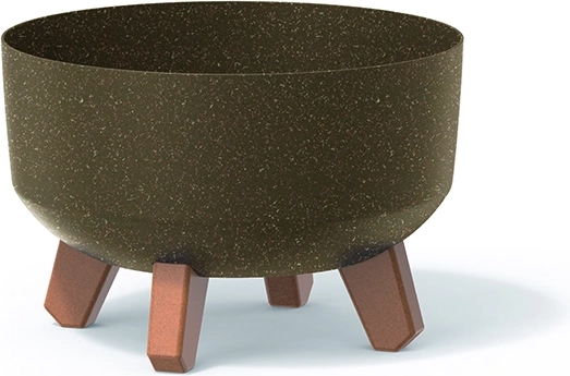 Gracia Low Eco Wood Planter on Legs 28.5 cm – Coffee