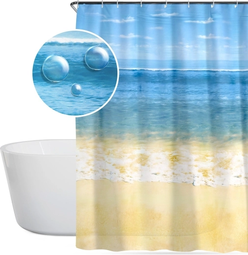 Water-repellent surface for a dry bathroom