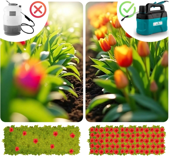 A visible difference in plant care