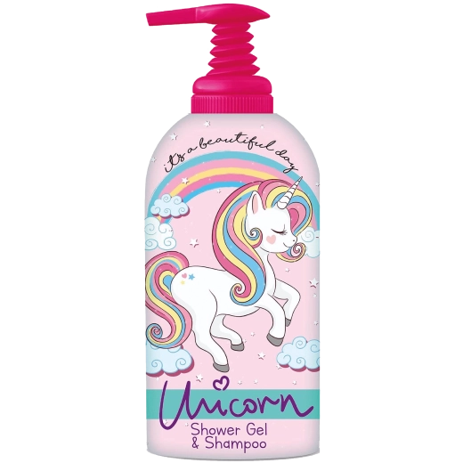Unicorn душ гел и шампоан 2в1 за деца 1 л