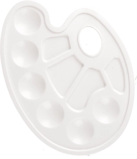 White Plastic (UH) Paint Palette 23 × 17 cm