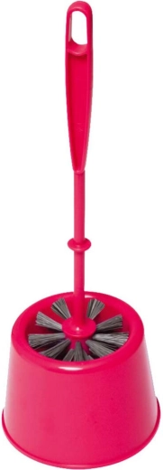 WC set mini round plastic, brush diameter 7.5 cm, mix of colors