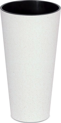 Tubus Slim Eco Wood Flower Pot 20 cm white
